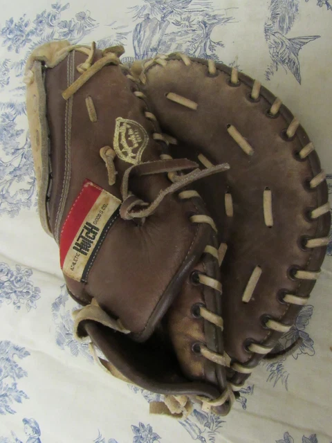VINTAGE HUTCH BASEBALL 1st Base Glove MLB Leather Old School