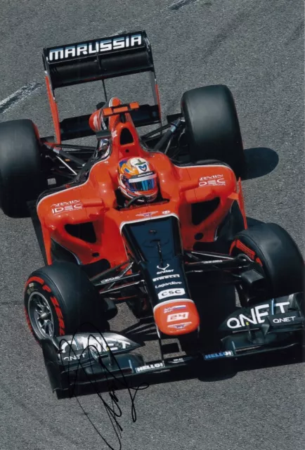 Timo Glock Hand Signed Marussia 12x8 Photo F1 Autograph 2