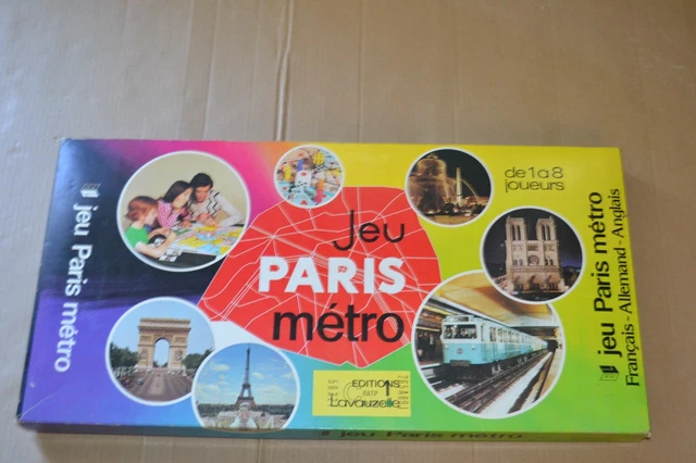 RARE ANCIEN JEU DE société PARIS METRO ( EDITION LAVAUZELLE ) 265A89J ...