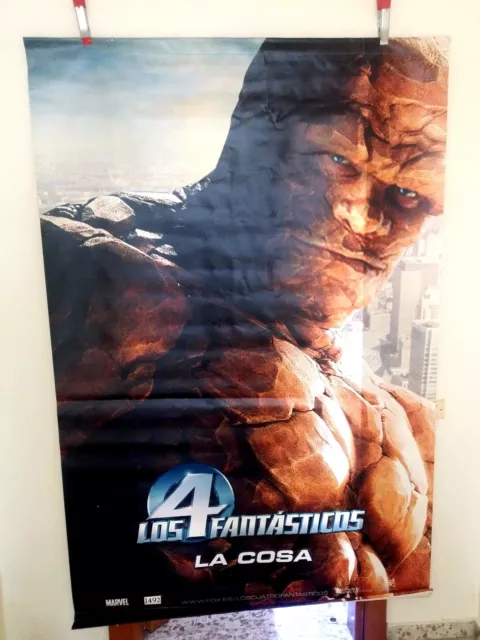 THING - LA COSA PROMO BANNER 200x130CM 4 FANTASTIC FOUR FANTASTICOS CINEMA VINYL