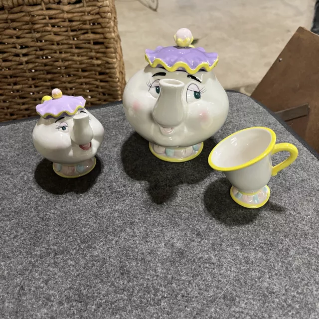 VTG Disneys Parks Beauty And The Beast Mrs. Potts &chip The Mug