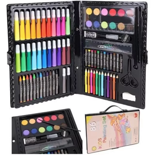 Kit Complet D'art Pour La Peinture 86 Pcs Avec Valise Portable
