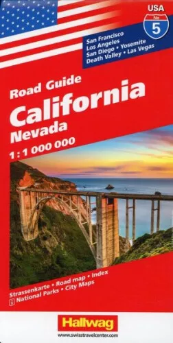 California, Nevada Straßenkarte 1:1 Mio., Road Guide Nr. 5|Landkarte