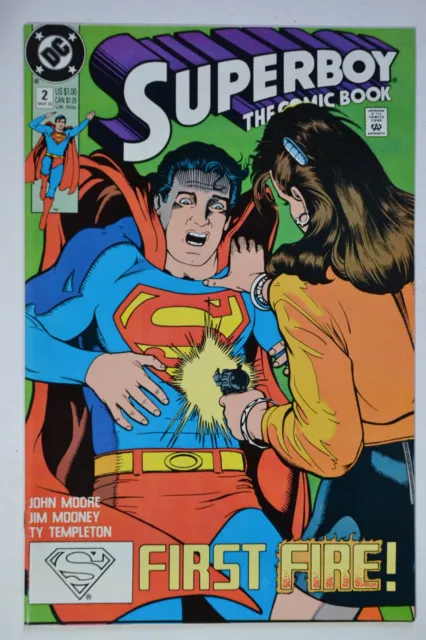 Superboy # 2 March 1990 VF/NM DC Comics