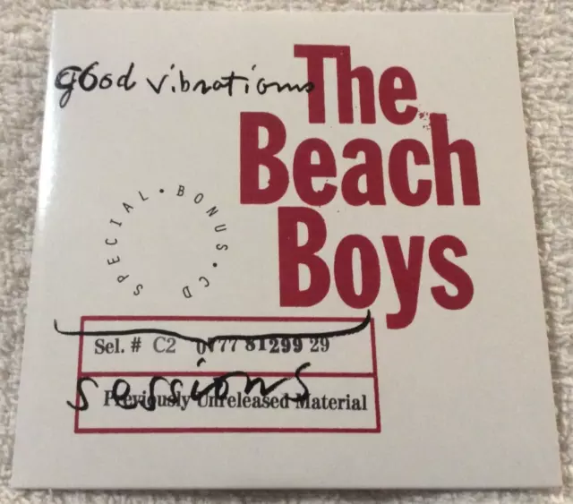 The Beach Boys Good Vibrations Sessions Previously Unreleased Material CD Bonus