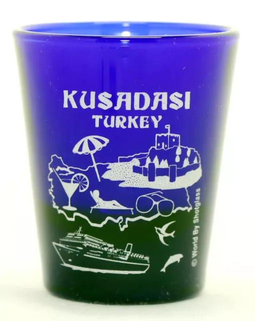 Kusadasi Turkey Cobalt Blue Classic Design Shot Glass