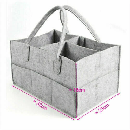 Baby Diaper Caddy Organizer Portable Holder Bag Nursery Essentials Storage Bins 7