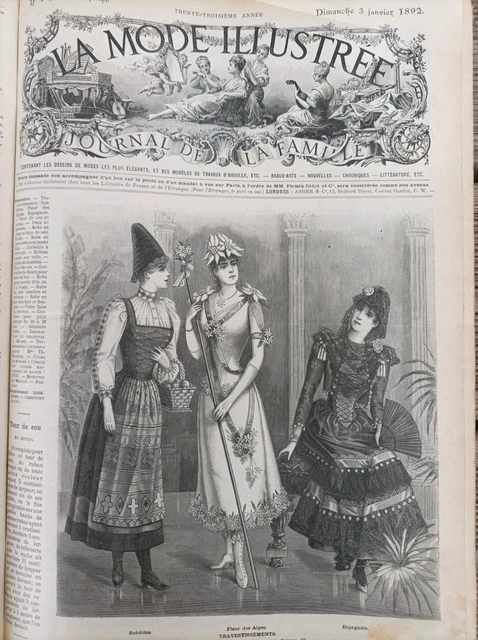 1900 LA MODE Illustrée Reliure Année Complète Fashion Gravures