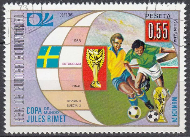 Guinea gestempelt Fußball Wm Schweden 1958 Brasilen gegen Schweden / 732
