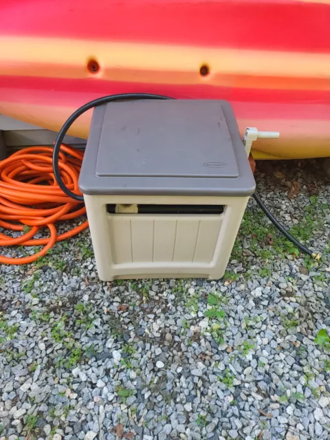 175ft Hose Hideaway Garden Reel Storage Box Bin Resin Container Outdoor  Holder