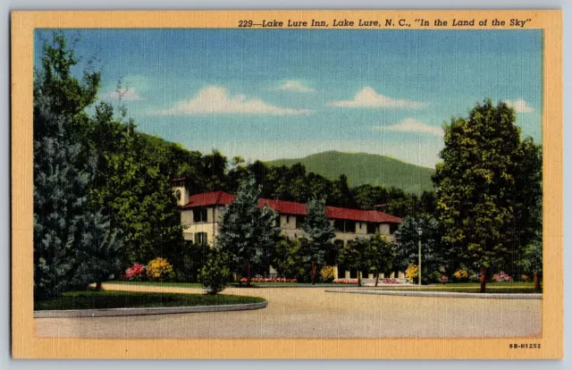 Lake Lure, North Carolina NC - Beautiful Lake Lure Inn - Vintage Postcard