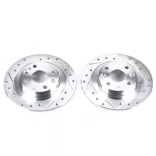 PowerStop for 91-03 Ford Escort Rear Evolution Drilled & Slotted Rotors - Pair