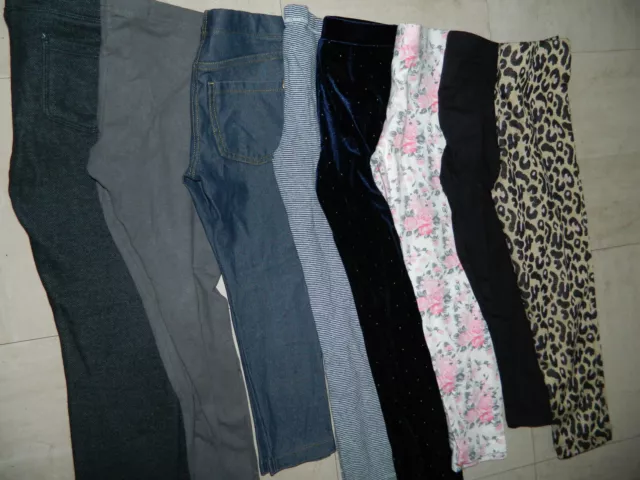 Girls Leggings Clothes Bundle age 5/6 Years Slim Fit Good Used