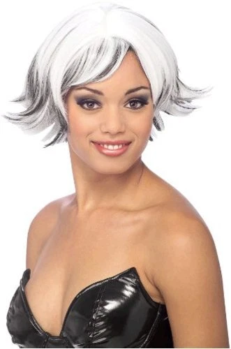 Venturous Storm Style Wig, Black/White, One, Multicolor, Size One Size jWfK