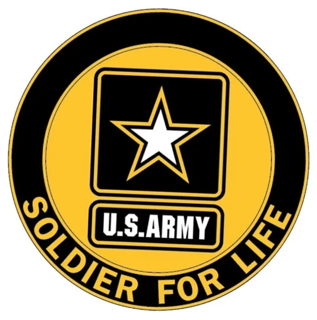 Round US Army Soldier for Life Sticker (Retired US Army Solider For Life