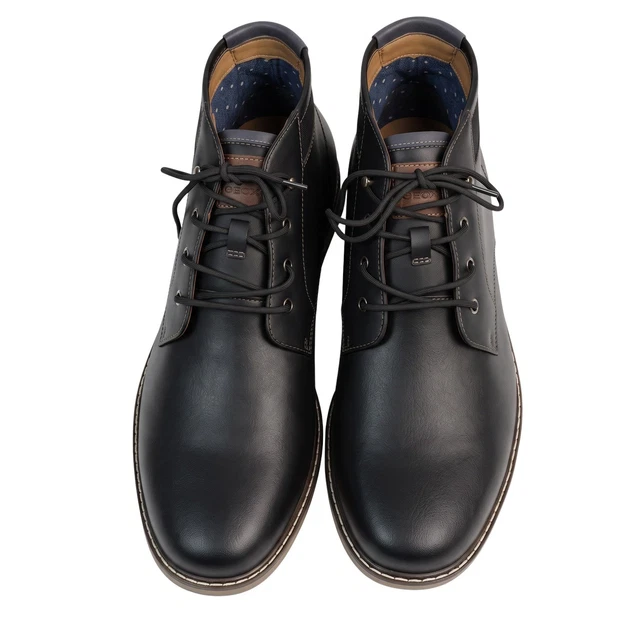 HAWKER RYE MEN Black Lace Up Chukka Ankle Boots Size 11.5 Round Toe ...