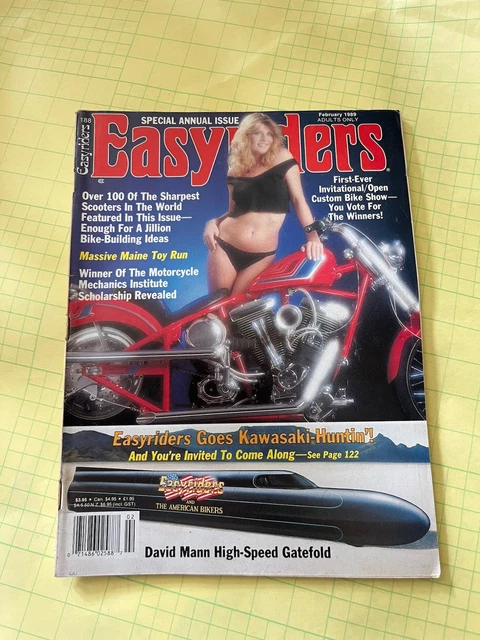 EASY RIDERS ICONIC Motorcycle Magazine Vintage February 1989 Art Bikes ...