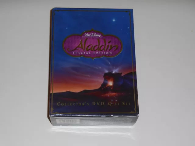 Walt Disneys ALADDIN Platinum Edition Movie 2 Disc DVD Gift Set 2004 Lithographs