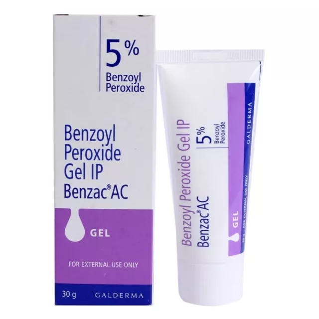 BENZAC AC 5% gel peroxyde de benzoyle bouton d'acné galderma | 30 g |...