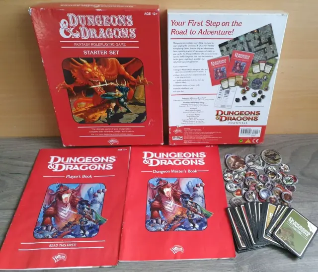 4th Edition Dungeons And Dragons Starter Set Red Box SPARES INCOMPLETE
