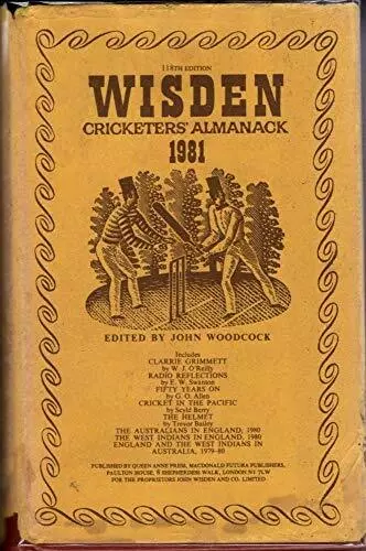 Wisden Cricketers' Almanack 1981 (1..., Woodcock, John