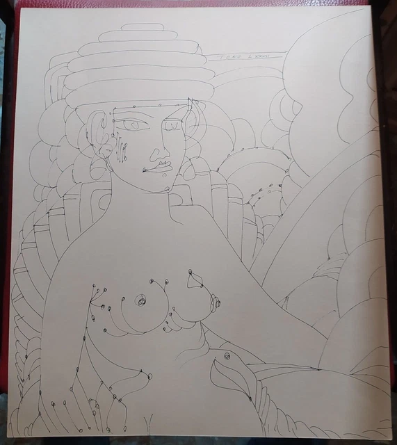 Tono Zancanaro (Padova 1906-1985) stupendo disegno affare vendita no profit