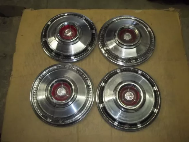 Dodge Coronet Dart Hubcap Rim Wheel Cover Hub Cap 1965 65 14" OEM USED 566 SET 4