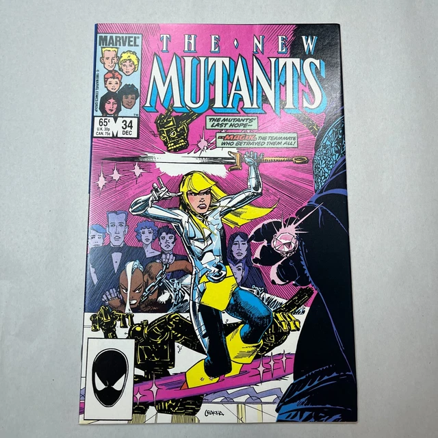 THE NEW MUTANTS - Vol 1 # 34 December 1985 Marvel Comics Comic Book X-men NM