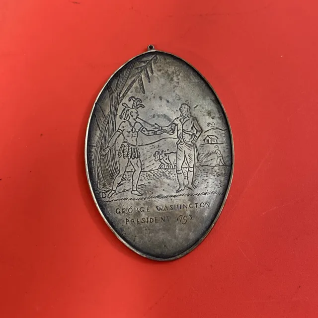 Silver George Washington Peace Medal dated 1793