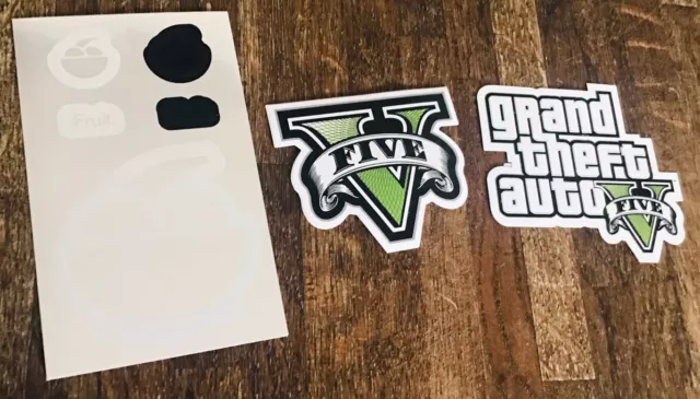 2013 Promotional Rockstar Games GRAND THEFT AUTO V GTA 5 Lor of Stickers Decals