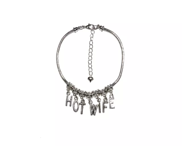 Cuckoldress Anklet 'HOTWIFE' Euro Ankle Chain Jewelery Slut Fetish Lifestyle SL