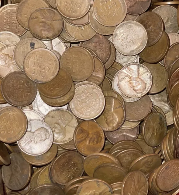 Sealed Wheat Penny Roll! Wheat Cent Lot 1909-1958 50Vintage Coins PDS unsearched
