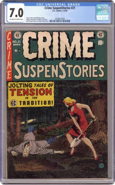 Crime Suspenstories #21 CGC 7.0 1954 4038975004