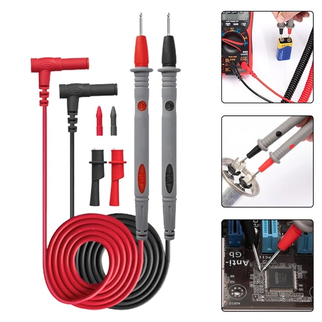 EJ.life Sonde Multimètre ABS 4 Ensembles Sonde De Test Multimètre ABS