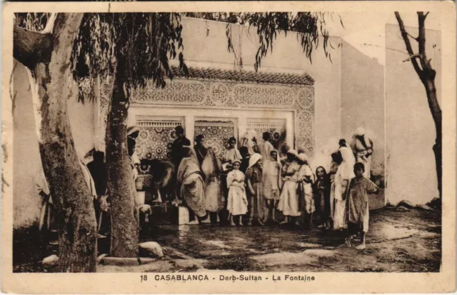 CPA AK MAROC CASABLANCA - Derb Sultan la Fontaine (118099)