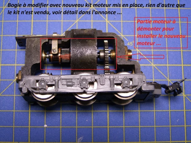 Kit De Motorisation Pour Locomotive BB 8144 - Compatible Hornby, Acho, Meccano - Échelle HO - Neuf
