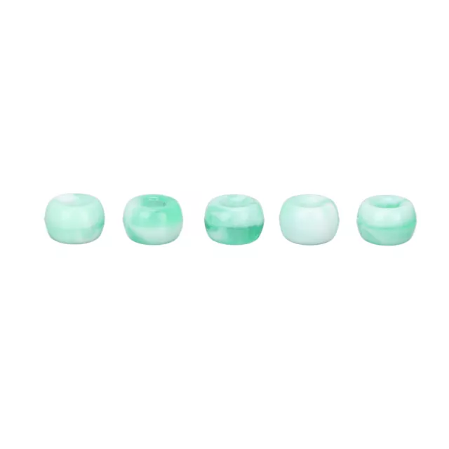 (Green)DIY Hair Beads Dreadlock Beads Exquisite Acrylic Candy DIY Fashionable