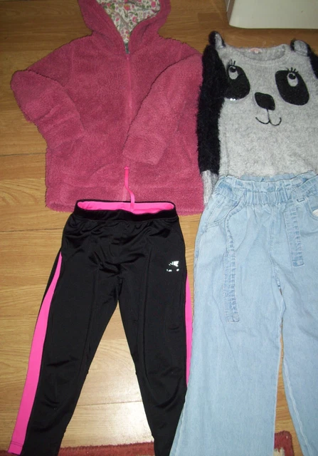 Girl's bundle of clothing.Age 9-10 years.Jacket,jeans,trousers.Free Postage! 2