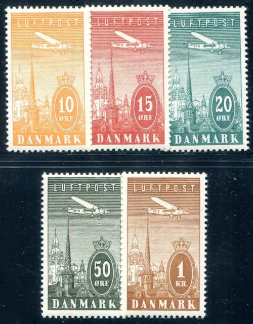 Dänemark 1934 217-221 ** Postfrisch Schöner Satz Flugpost (I4284