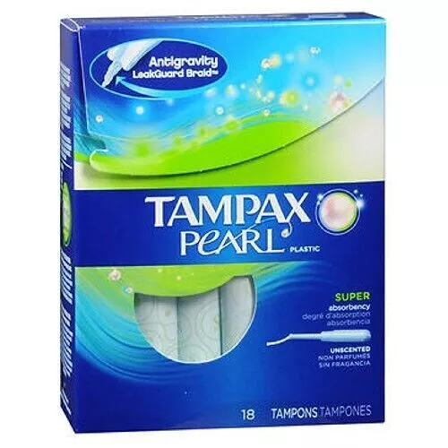Tampax Pearl Tampons Avec Plastique Applicateurs Super Capacité D'Absorption