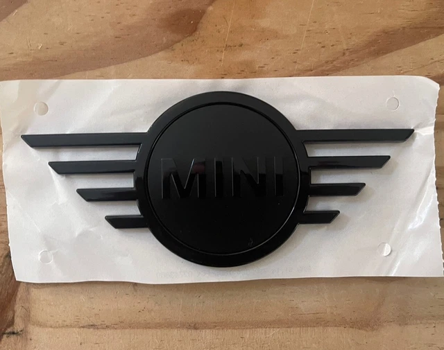 MINI Genuine Front Exterior Emblem Piano Black Stylish Letter Badge 51142465241
