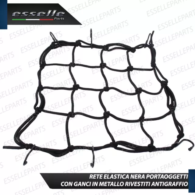 Rete Elastica Porta Oggetti Casco Serbatoio Moto Scooter Per Aprilia Habana (50) 3