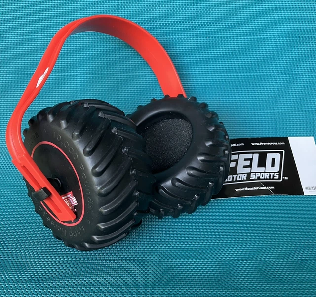MONSTER JAM TRUCK Tire Child Ear Muffs Headphones Hearing Youth