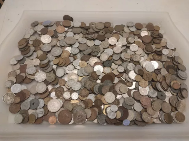 Lot de pièces de monnaie 3,398 kgs divers