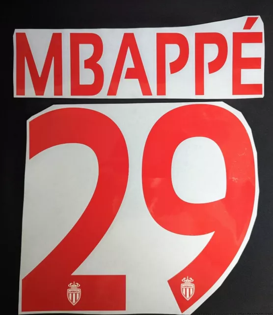 Nameset / Flocage Monaco / Champions League / 2016 2017 Mbappé 29 Home