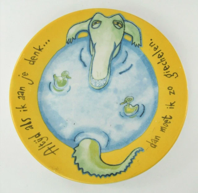 Douwe Egberts Plate Alligator Philip Hopman Design Netherlands