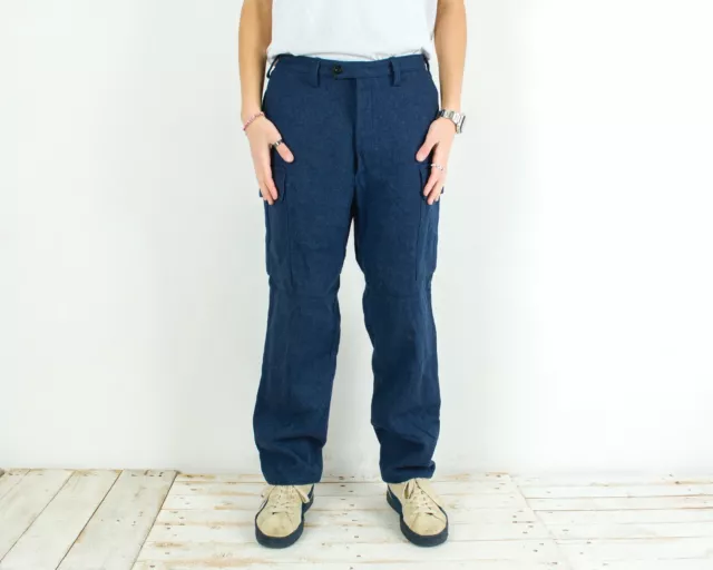 Pantalon homme coupe chino SLACK bleu - Molinel - Taille 52