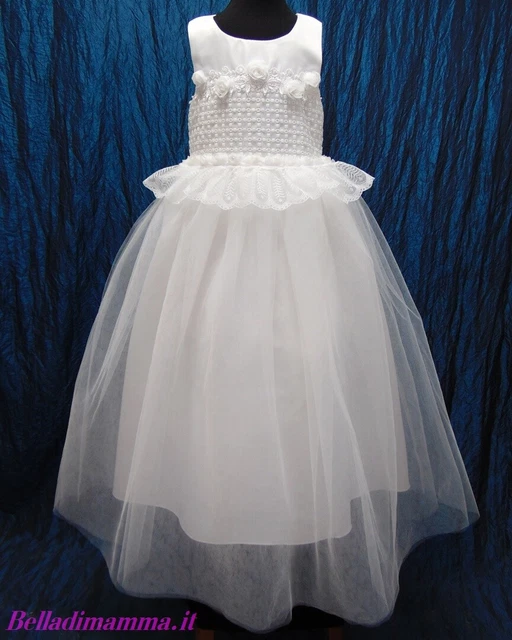 Abito Vestito Damigella Cerimonia Bambina belladimamma TG. 116 (5-7 Anni)