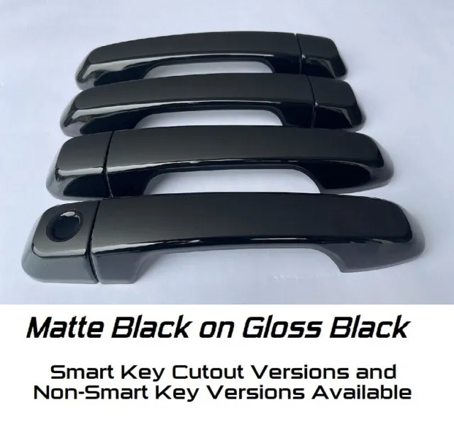 Custom Matte Black on Gloss Black Door Handle Covers Toyota 4Runner 2010 - 2022