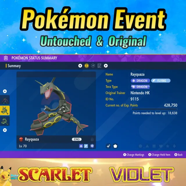 ✨ SHINY RAYQUAZA Event, Nintendo HK, Pokémon Scarlet & Violet